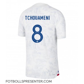Frankrike Aurelien Tchouameni #8 Borta Matchtröja VM 2022 Kortärmad